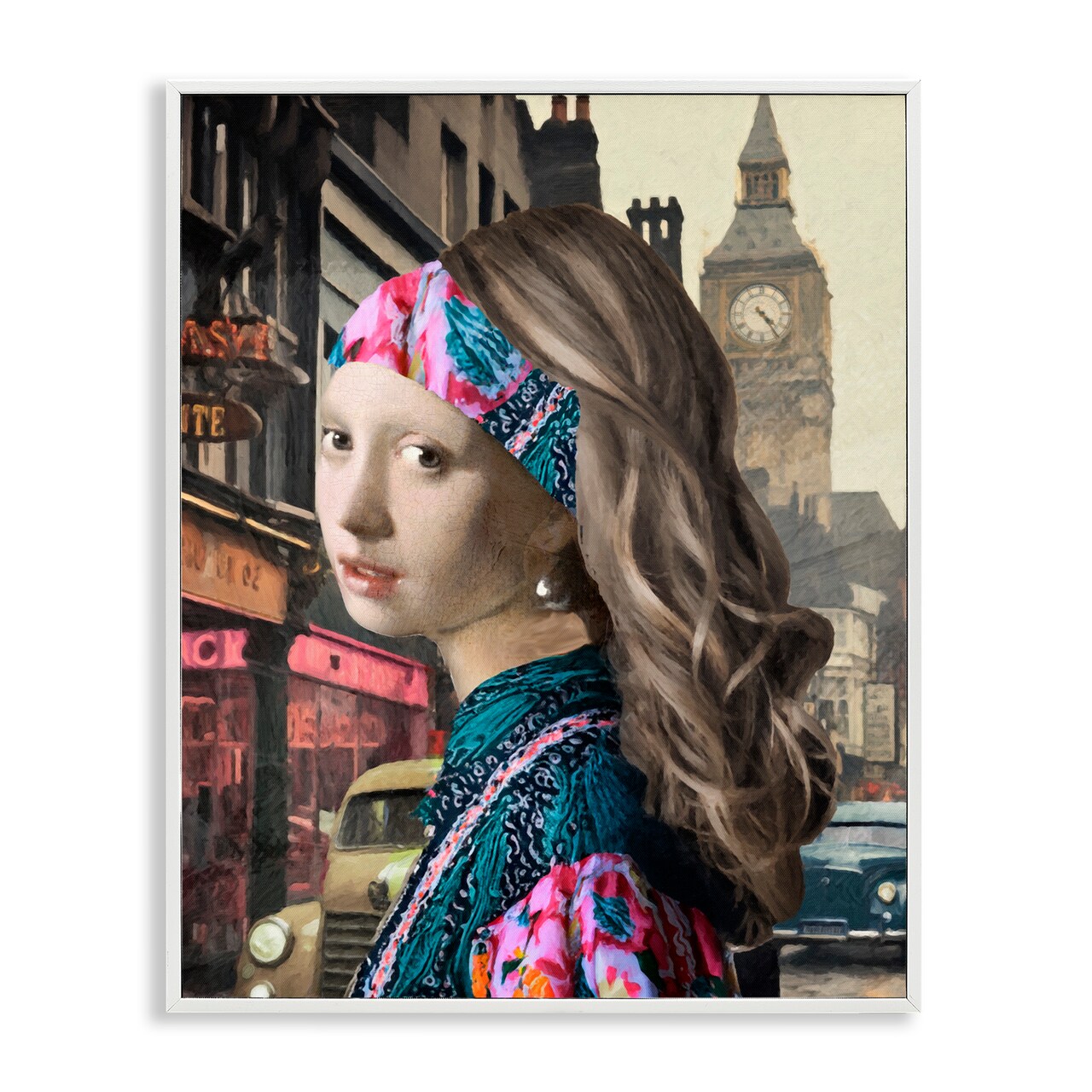 Stupell Industries Carnaby Street Remix Painting Framed Giclee, design by Sasha